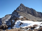 The northwest ridge of Old Hyndman Peak from the saddle.