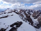 Summit view from Invisible Mountain looking north into the Lost River Range.