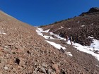 We climbed this gully on the south face.