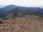 View east toward Sawtell Peak, from Mount Jefferson.
