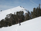 Dave leaving the false summit (George R photo).