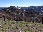 Lightning Peak and Lightning Lake from the east.