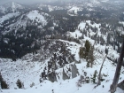 Looking down Jughandle's rocky northeast ridge.