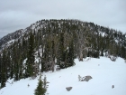 Looking back up Boulder Mountain's west ridge, during the descent.