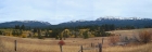 Panoramic view of Boulder Mountain, Twin Peaks, and Jughandle Mountain. Taken during the drive home.