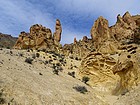 Neat spires and honey comb rock.