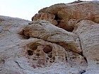 Swiss Cheese rocks in the Ash Creek canyon.