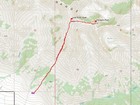 Map of the route, 7 miles and 5700' gain round trip. 5 miles and 4500' if only Lost River Peak.
