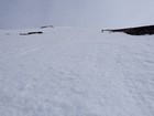 Lauren leading us up the final steep section.