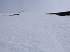 Lauren leading us up the final steep section.