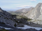 The view back down on the