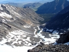 Looking back down at the lake from the summit of Mount Church.