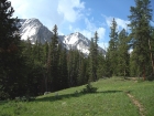 One final view of Leatherman Peak from the trail.