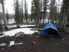 Our campsite at Langer Lake.