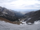 The West fork of the Pahsimeroi Valley from Leatherman Pass.