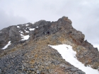 Sean beginning the climb up the west ridge.