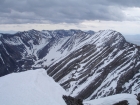 The view southeast from the summit.