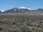 View of Little Sister and Big Sister from the highway.