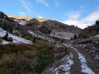 Hiking up the old mine road.