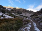 Hiking up the old mine road.