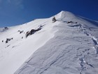 My tracks down the north ridge of Little Autumn Peak.