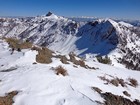 Mystery Peak and Big Fall Peak from Little Fall Peak.