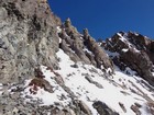 Scramble section on southwest ridge of Big Fall Peak.