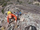 Fun scramble to reach the summit of Mount Livermore.