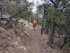 Hiking down the Limpa Trail.