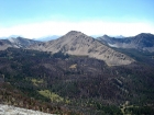 Fourth of July Peak (10713') from Blackmon. This shot gives you a feel for the effects of the 2005 wildfire.