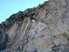 Keyhole on the rocks on Lonesome Peak's south ridge.