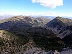 View north of Prospect Point, East Prospect Point, and Robinson Bar Peak.