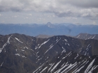 Close-up view of Bell Mountain in the Lemhi Range to the northeast.