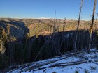 Cabin Creek Peak in the Salmon River Range, from the east peak.