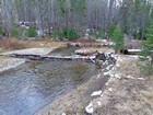 Log I used to cross Valley Creek before heading up the west peak.