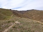 Summit on the left, Adelamann Mine building on the right.