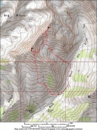 Overview map of our route. We went counter-clockwise, covering a little over 5 miles round trip and 4100' total elevation gain.