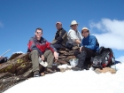 Group shot on the summit of McIntyre. One down, one to go.