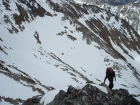 John on his way up Jacqueline, only a couple hundred feet to go from here.