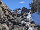 Cool rock towers not far below the summit.