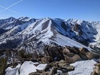 Looking into the White Knob Mountains.