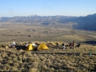 Our campsite at 8200 feet. Great views and just enough flat area to pitch a few tents.