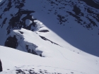 George heading up Little Mac from the saddle. (John R. photo.)