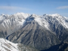 View to the northwest of Little Mac, highlighted by Lost River Peak and Far Away Mountain.