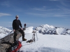 Me on Mount McCaleb's summit. (John R. photo.)