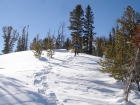 Here's John on the upper part of the ridge.