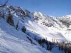 A view to the north from the upper section of McDonald Peak's east ridge.