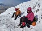 Cold snack break after summiting McGowan Peak.