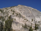 Here's a closer shot of the east rib, where the real climbing begins.