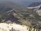 Looking back down on Lake 8575' to the east.